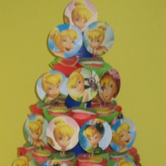 Snoep spektaart Tinkerbell.