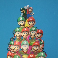 Snoep spektaart mario en luigi.