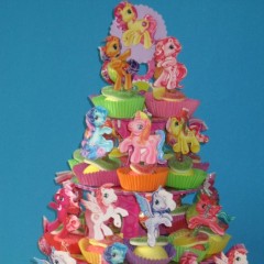 Snoep spektaart my little ponys.