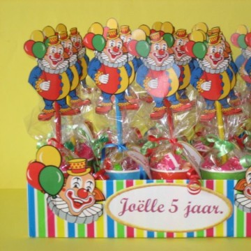 Clown circus uitdeeldoos .