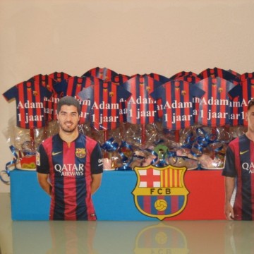 FC Barcelona Messi en Suarez uitdeeldoos