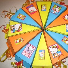 Hello Kitty taartpunten.