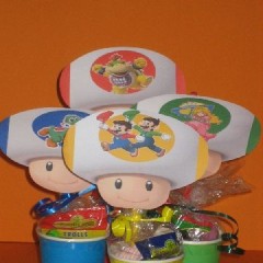 Mario brother toad bekers.